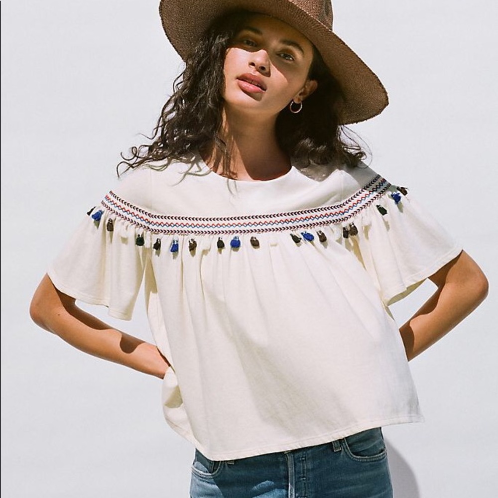 Eri + Ali Emilia tasseled top NWT